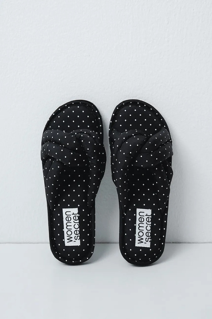 women'secret Пантофи дамски TC DOTS SLPRS BLACK черен 4994432