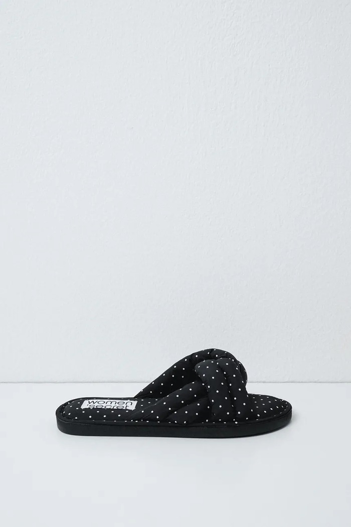 Обувки women'secret Пантофи дамски TC DOTS SLPRS BLACK 4994432 черен