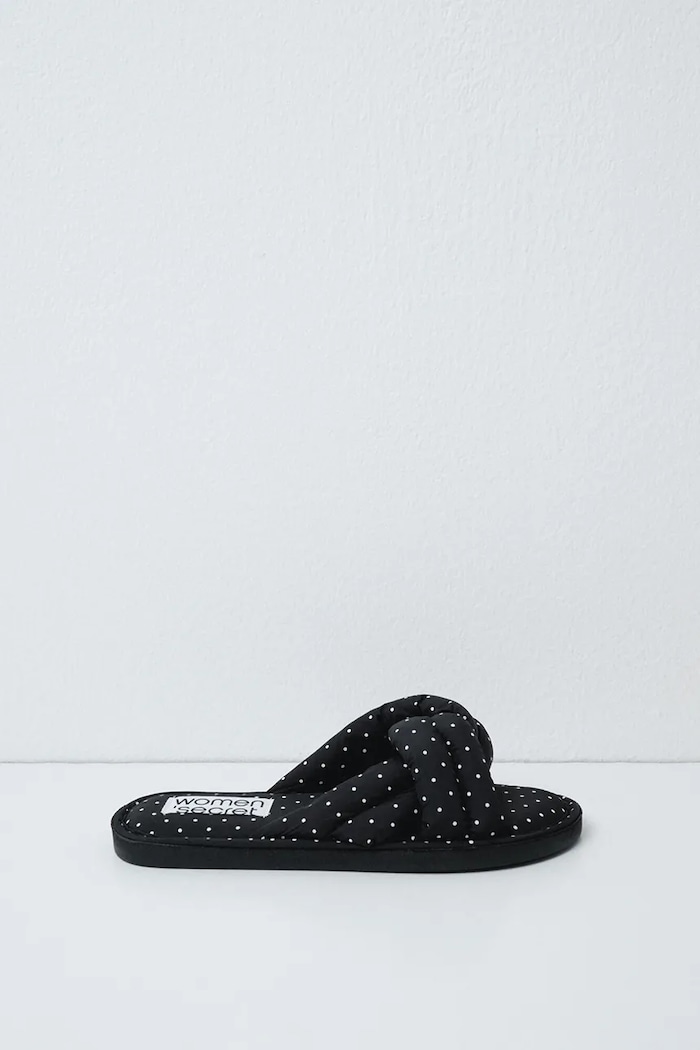 Обувки women'secret Пантофи дамски TC DOTS SLPRS BLACK 4994432 черен