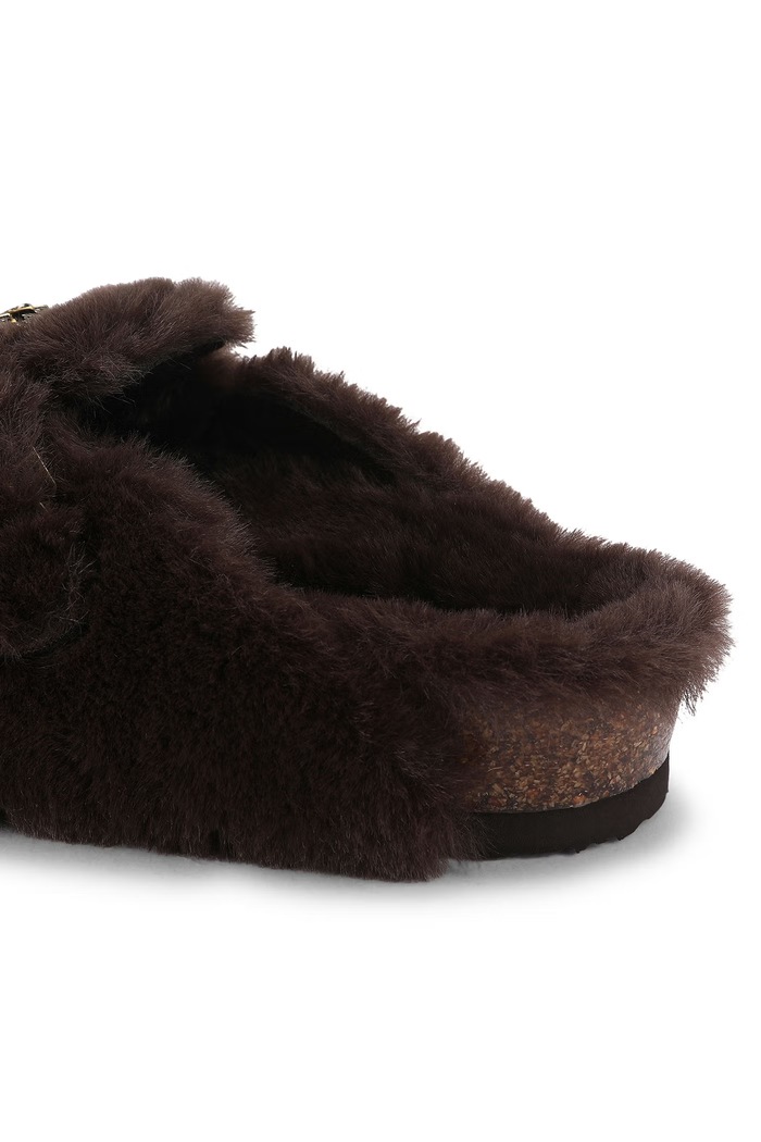 Obuwie Kurt Geiger London Kapcie damskie Snug Eagle Mule 6193330999 brązowy
