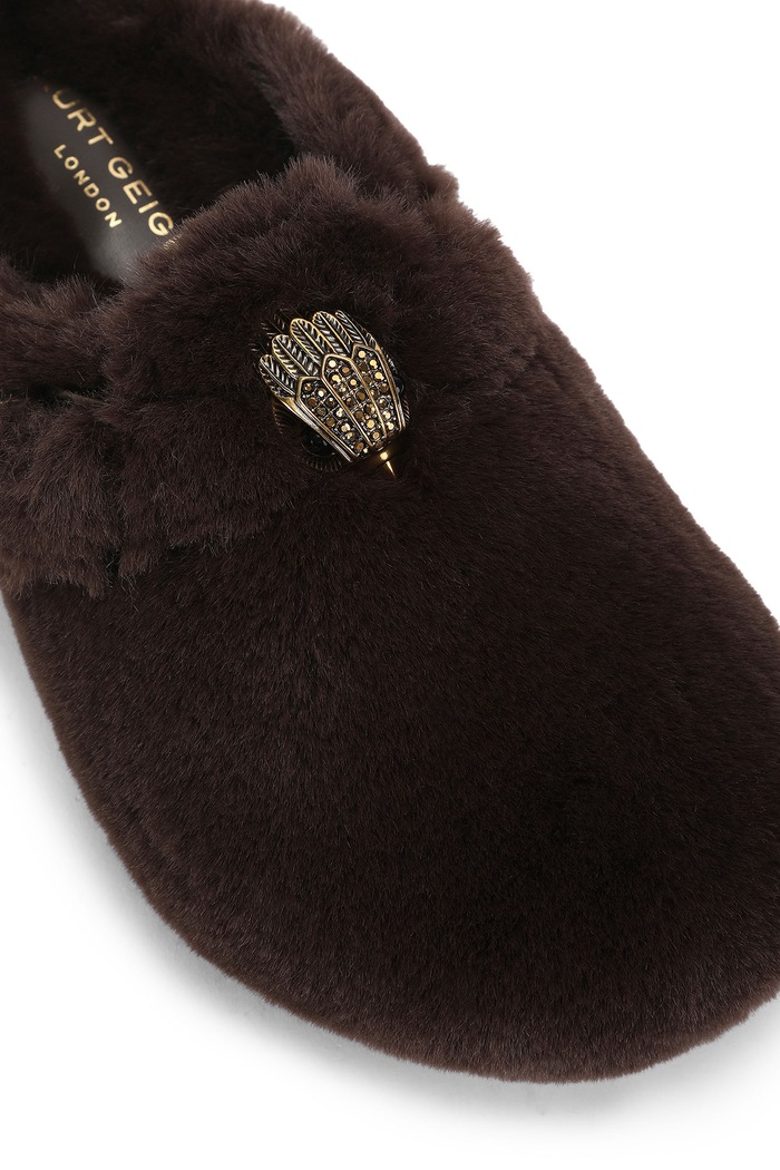 Kapcie damskie Snug Eagle Mule Kurt Geiger London 6193330999 brązowy