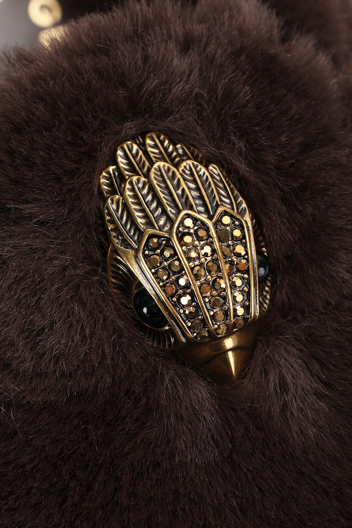 Kapcie damskie Snug Eagle Mule Kurt Geiger London brązowy 6193330999
