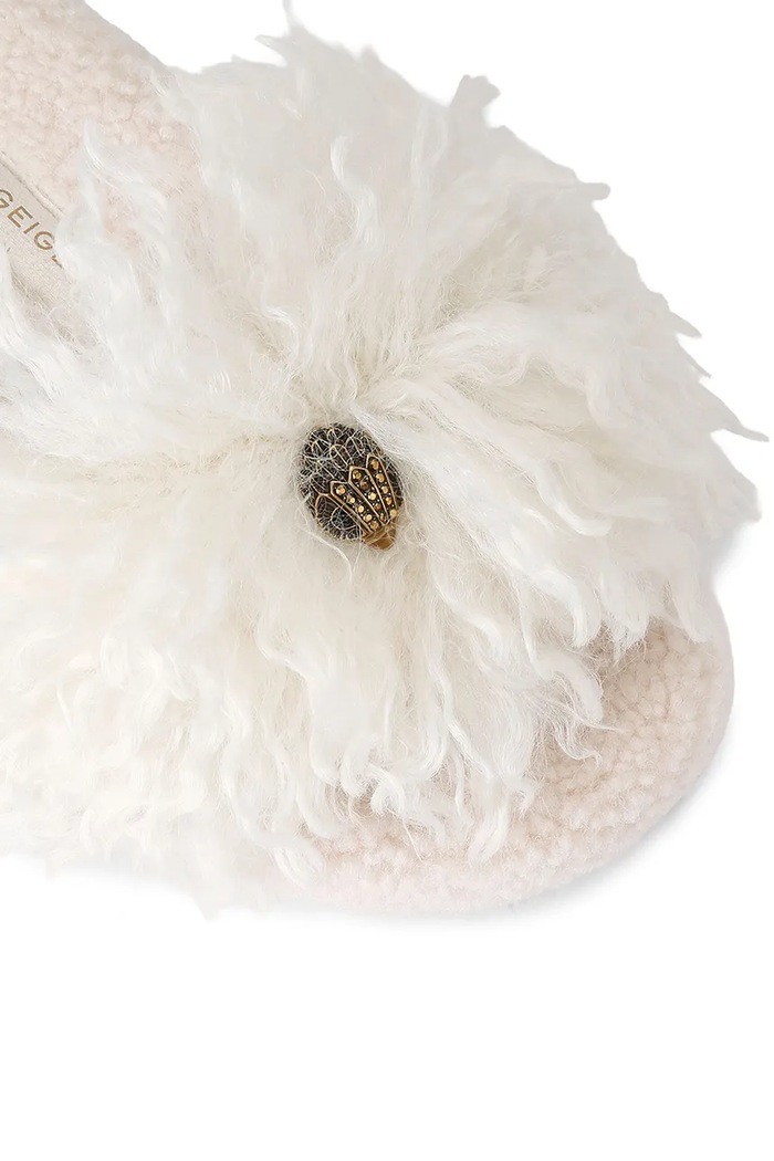 Klapki damskie Meena Eagle Kurt Geiger London 6141542999 beżowy