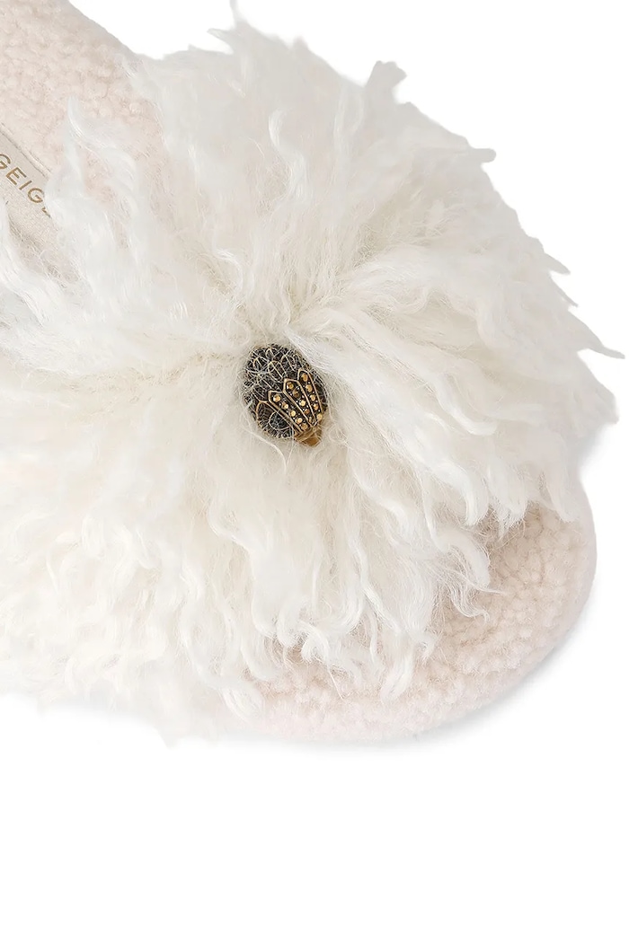 Klapki damskie Meena Eagle Kurt Geiger London 6141542999 beżowy