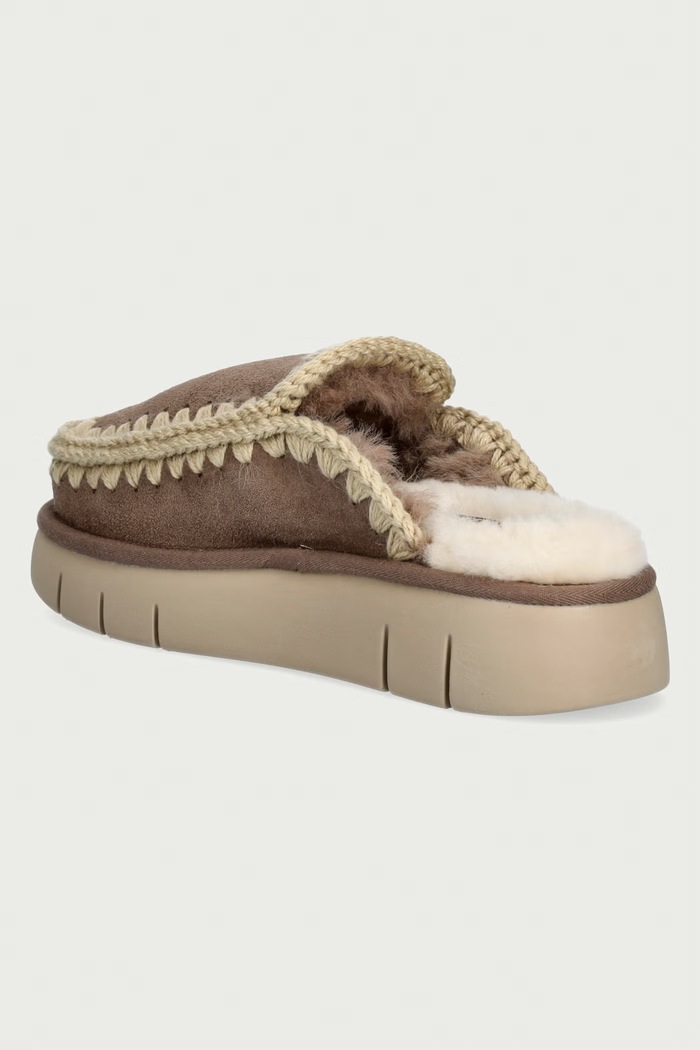 Obuća Mou Natikače mules za žene od brušene kože Bounce Clog MU.FW531014A.ELGRY siva