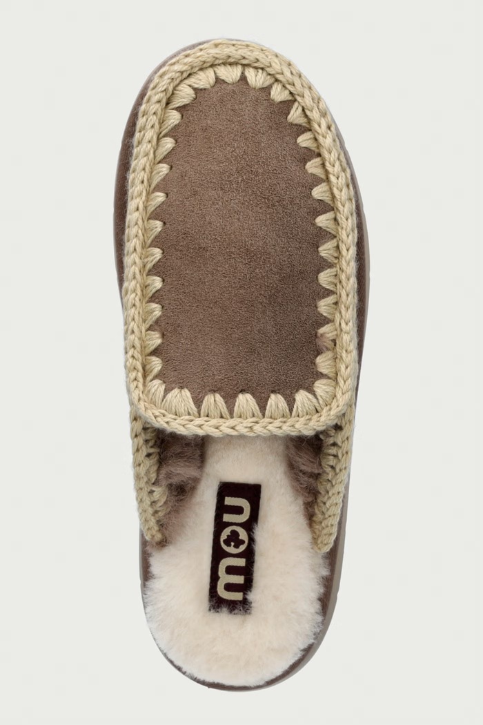 Natikače mules za žene od brušene kože Bounce Clog Mou MU.FW531014A.ELGRY siva
