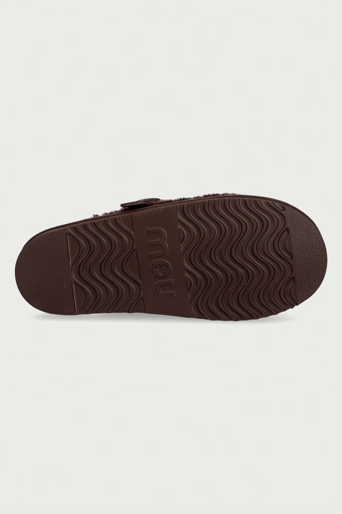 Σαγιονάρες Γυναικεία Curly Clog Eskimo Mou καφέ MU.FW101126M.MOCHA