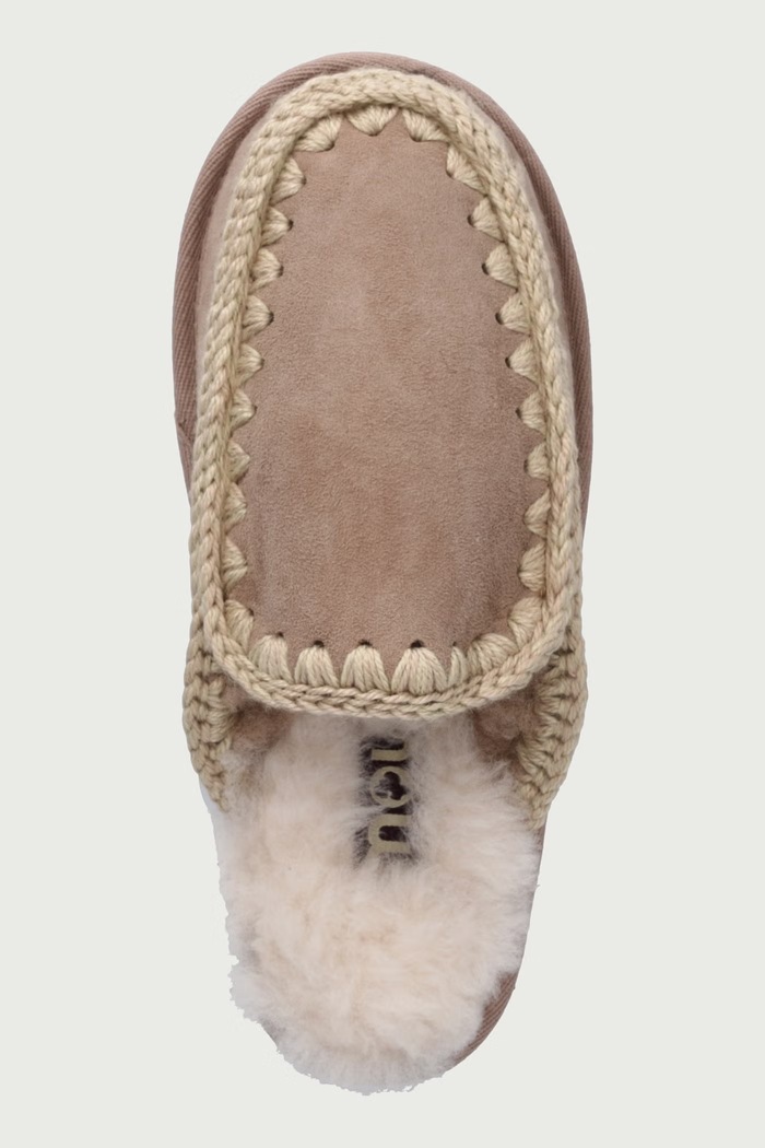 Papuče za žene od brušene kože Eskimo Slipper Mou MU.FW101125A.CAM bež