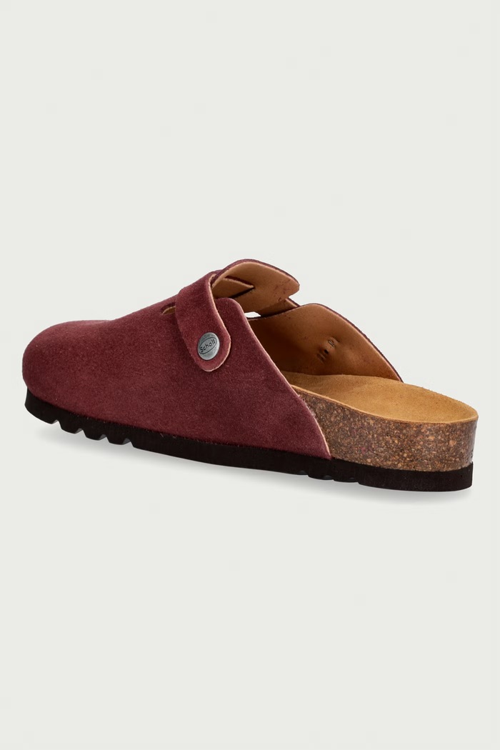 Obuv Scholl Šľapky mules dámske semišové FAE F321981014 burgundské