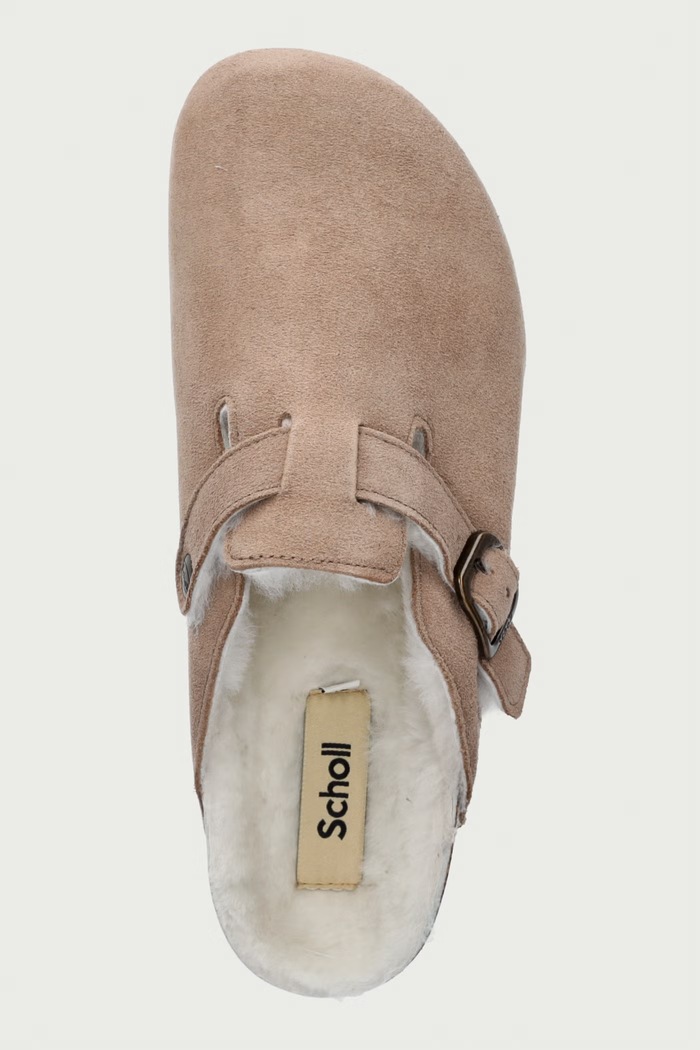Šľapky mules dámske semišové FAE NEW Scholl F318102361 béžová