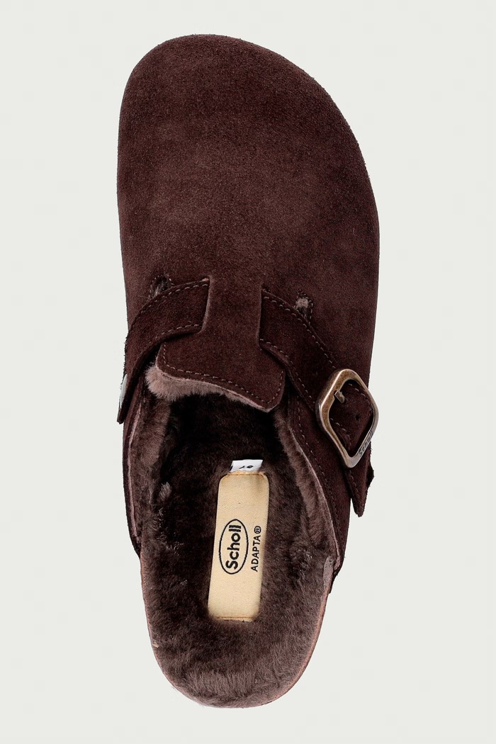 Σαγιονάρες mules Γυναικεία σουέτ FAE NEW Scholl F318101206 καφέ