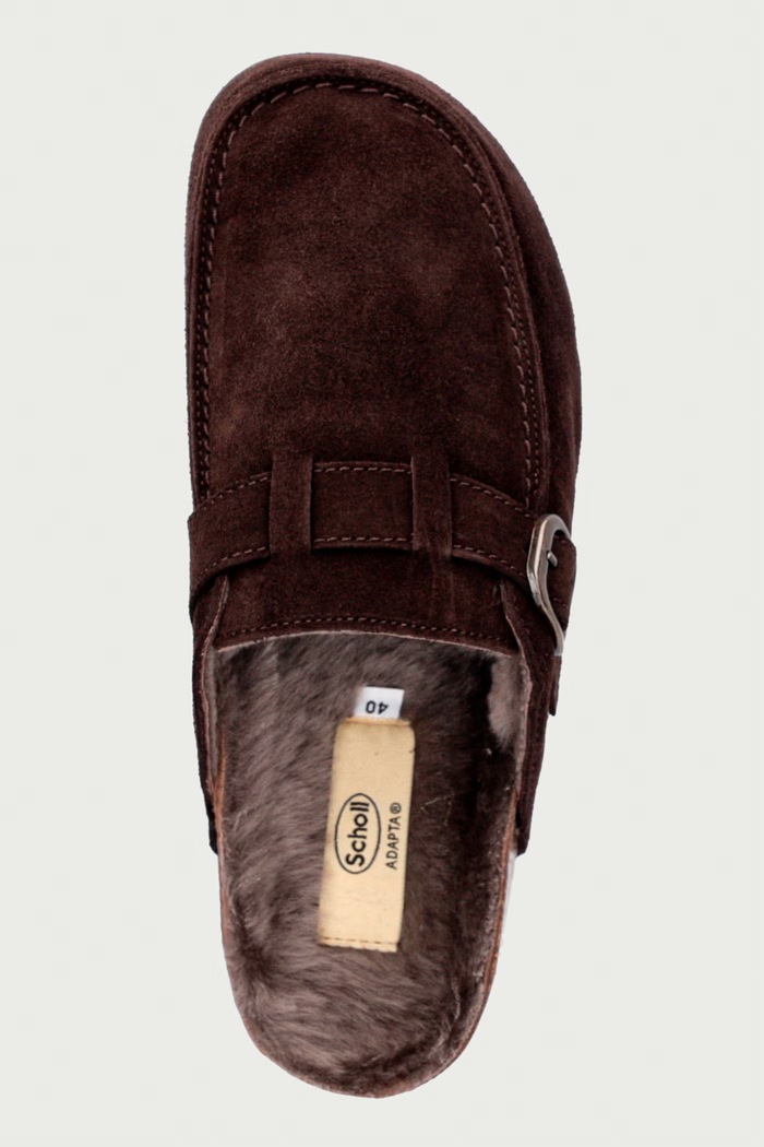 Σαγιονάρες Ανδρικές σουέτ DAKOTA FUR Scholl F014601019 καφέ