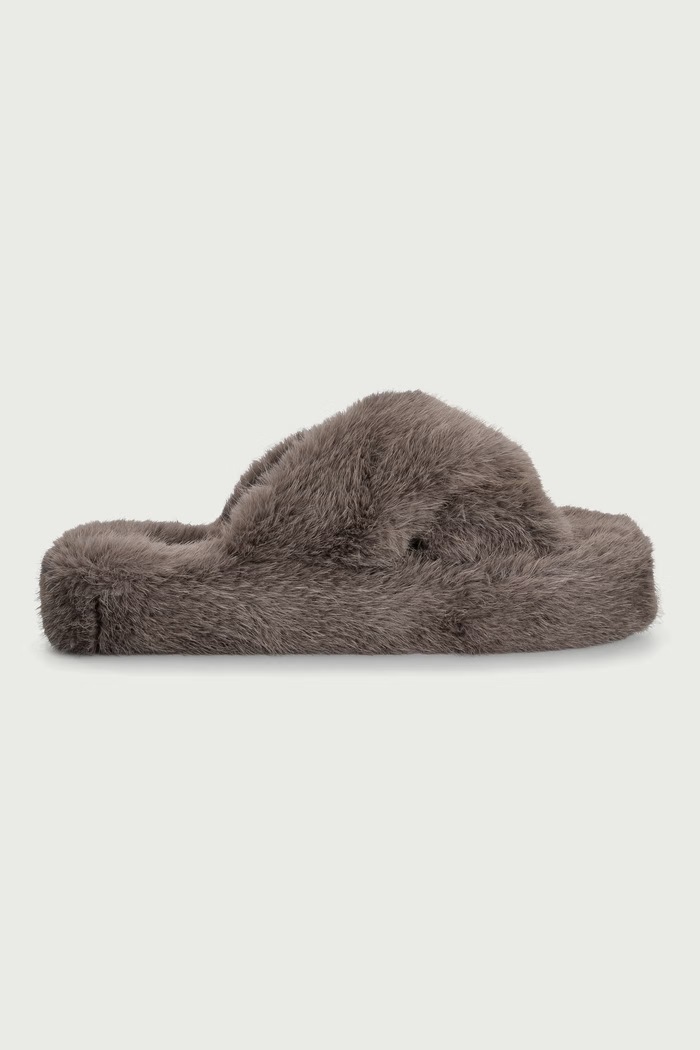 Scholl Natikače za žene FLUFFY CROSS F013954015 smeđa AW26
