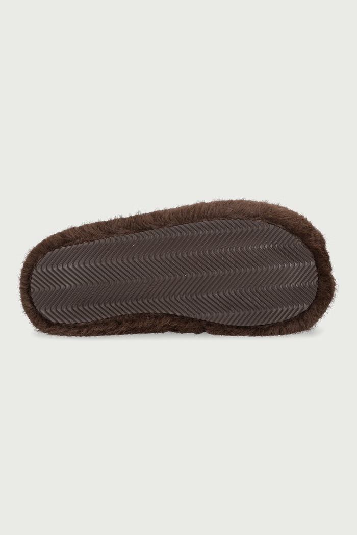 Kapcie damskie FLUFFY MULE Scholl brązowy F013941019