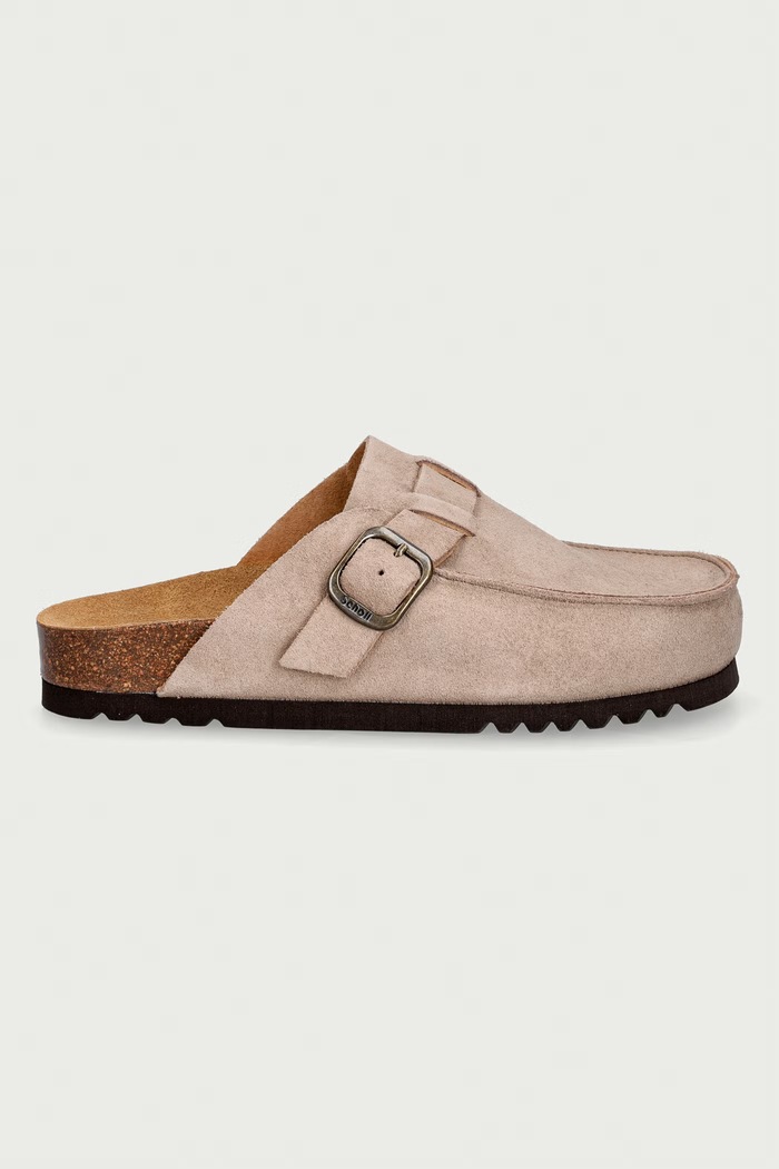 Scholl Σαγιονάρες Γυναικείες σουέτ DOROTA SUE F013422361 μπεζ AW26