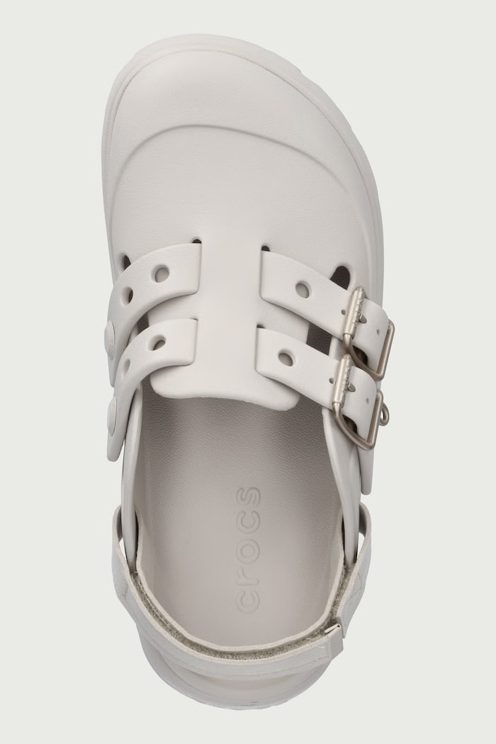 Papucs platformos női Loaferette Clog Crocs 214105.2PL bézs