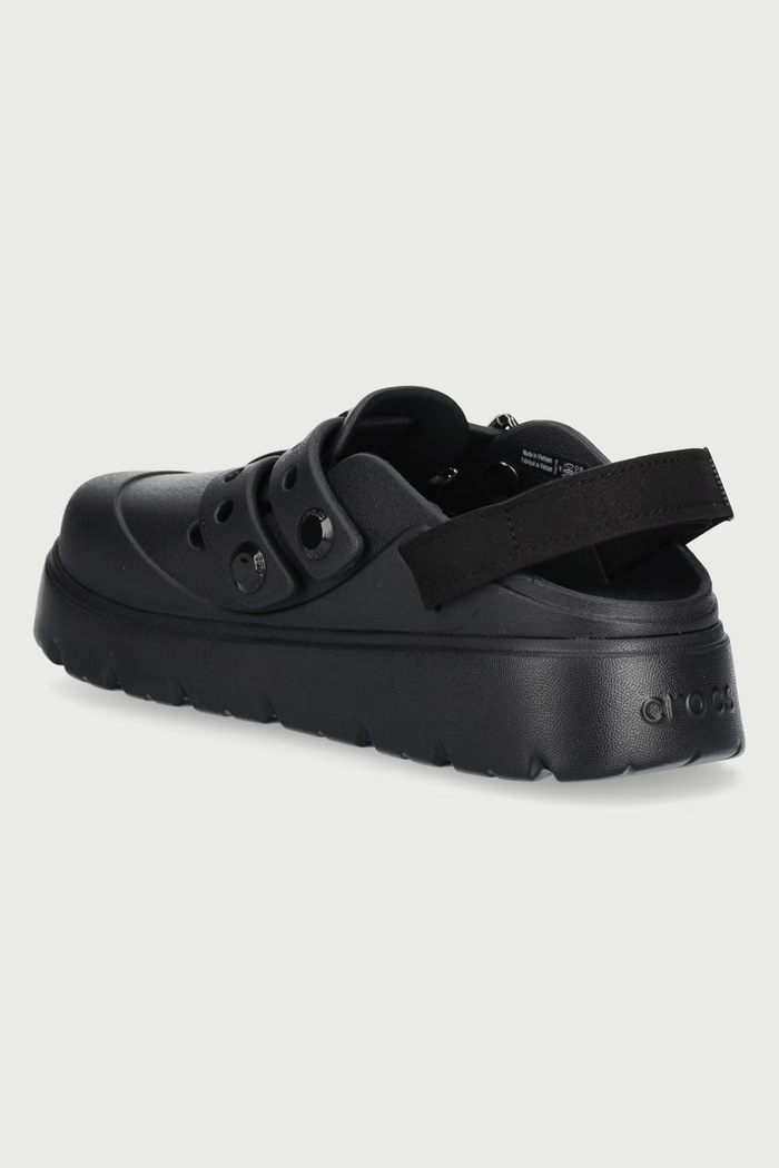 Obuwie Crocs Klapki na platformie damskie Loaferette Clog 214105.001 czarny