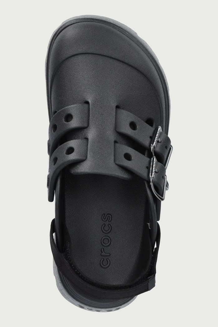 Klapki na platformie damskie Loaferette Clog Crocs 214105.001 czarny