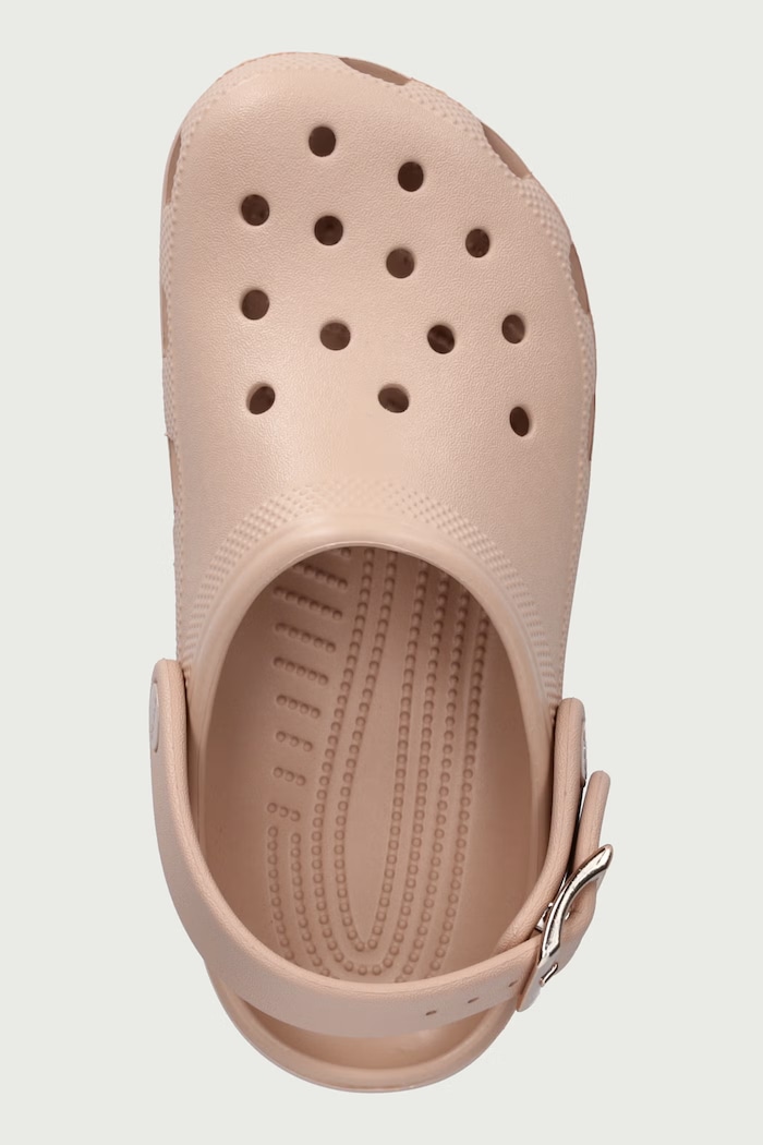 Klapki damskie Classic Metallic Buckle Clog Crocs 213543.684 beżowy