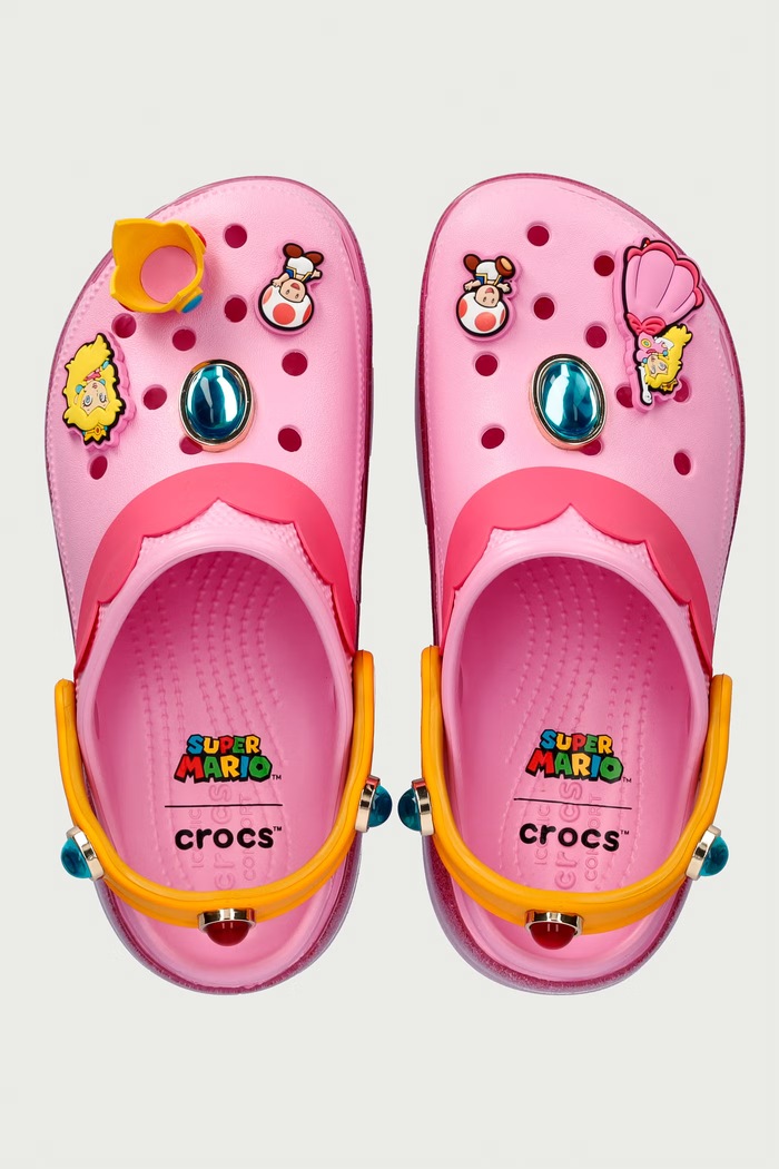 Crocs Klapki mules damskie Classic Princess Peach Platform Clog 212137.90H różowy AW26