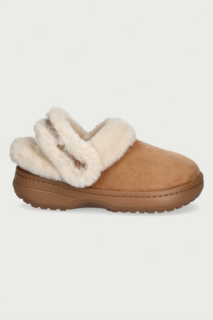 Crocs Classic Unfurgettable Suede Clog natikača za žene 212106.2EY bež AW26