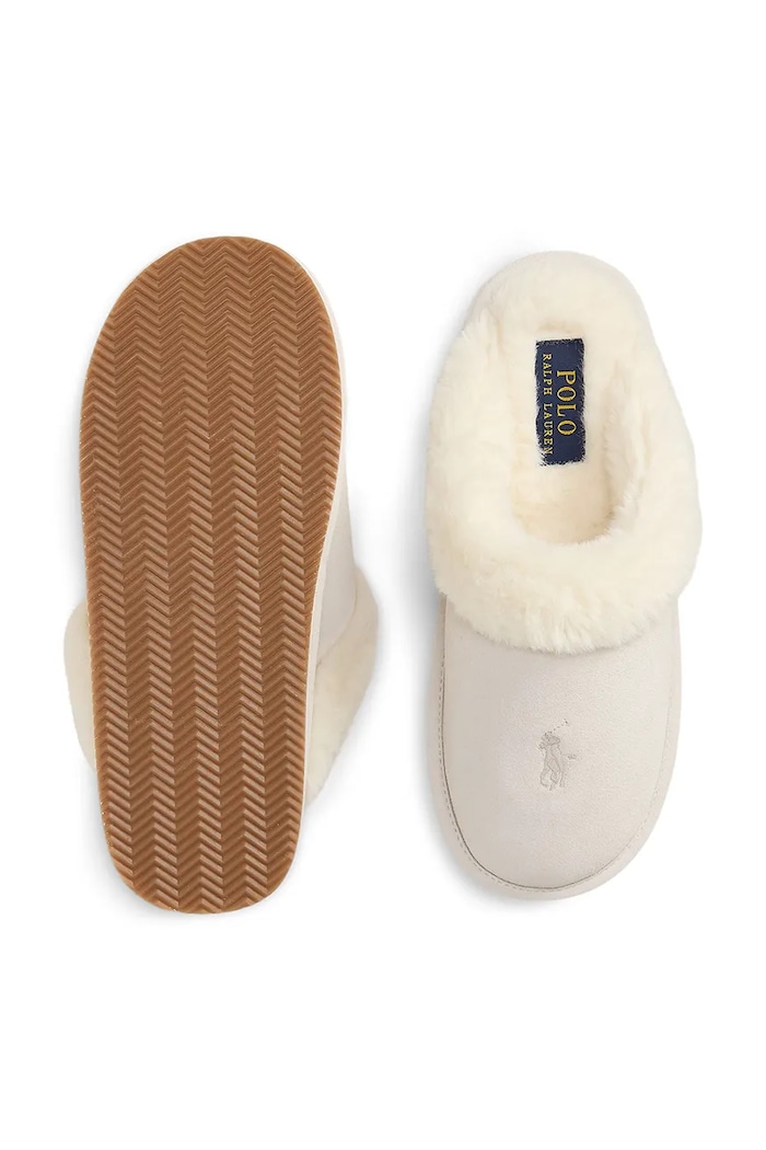 Παντόφλες Γυναικείες σουέτ Kayleigh Polo Ralph Lauren 842P24251002.101 μπεζ