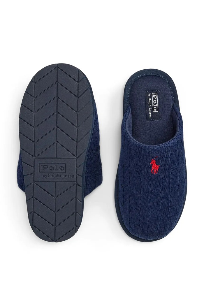 Παντόφλες Γυναικεία Carey Scuff Polo Ralph Lauren 842P24248003.410 σκούρο μπλε