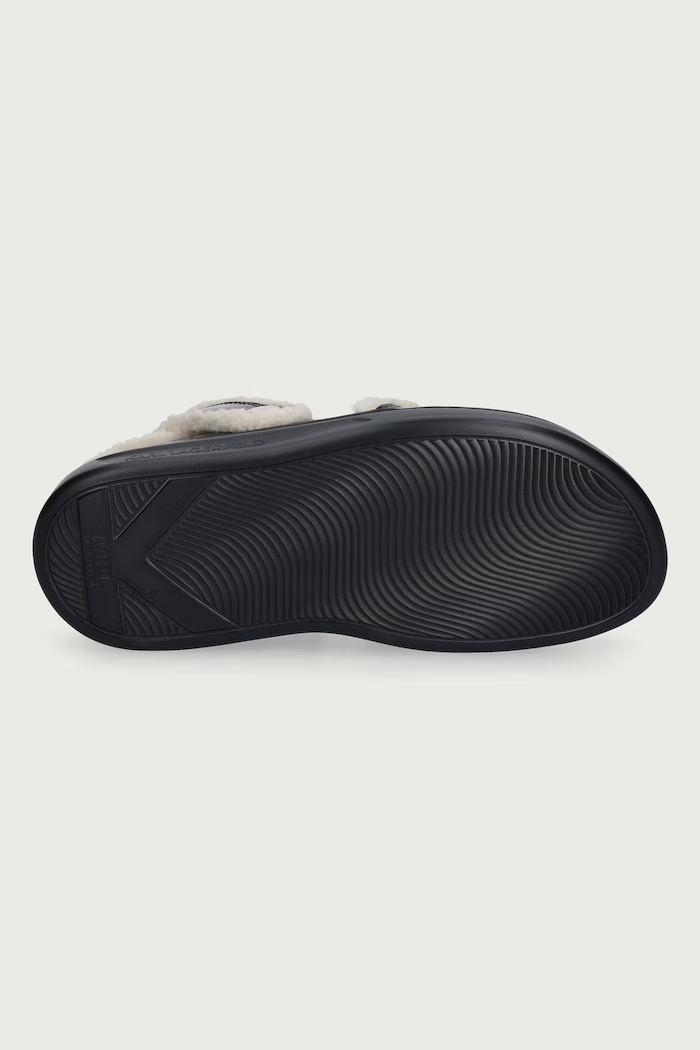 Klapki damskie Kapri Karl Lagerfeld czarny KL44505W.00X