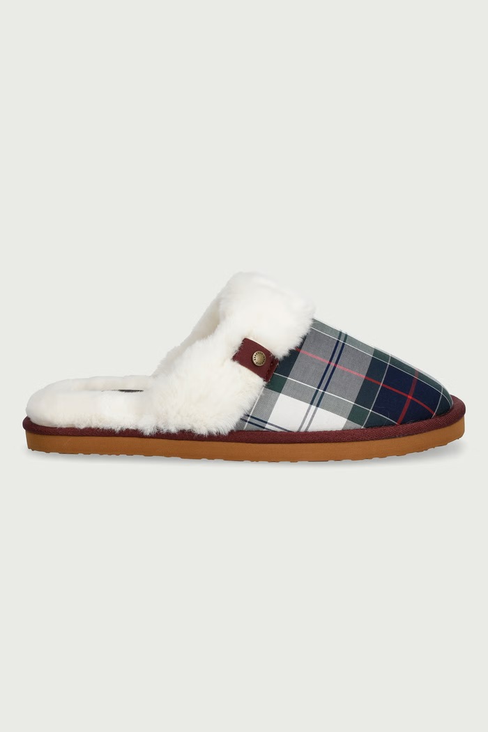 Barbour Papuče dámske z mäkkého materiálu Claudia LSL0036TN98 zelená AW26