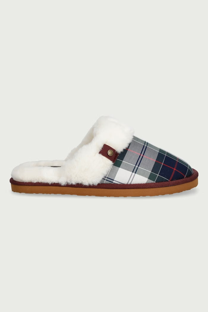 Barbour Papuče dámske z mäkkého materiálu Claudia LSL0036TN98 zelená AW26