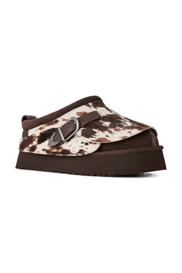 UGG Tazz Western kapcie damskie skórzane 1180357.BCDR brązowy AW26