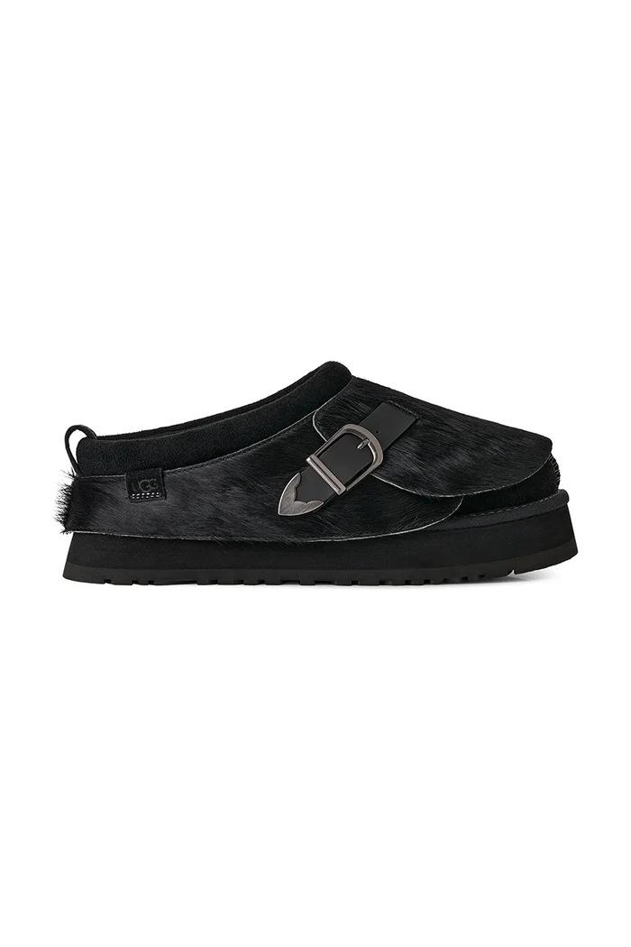 UGG Tazz Western kapcie damskie skórzane czarny 1183492.BLK