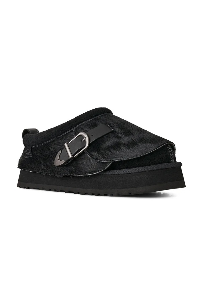 UGG Tazz Western kapcie damskie skórzane 1183492.BLK czarny AW26