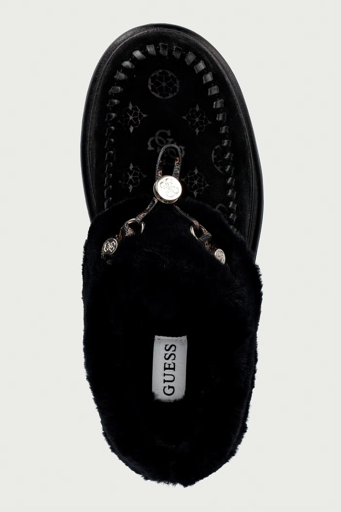 Papuci de casă pentru femei KENDRY Guess FLFKEY.LEA19.BLACK negru
