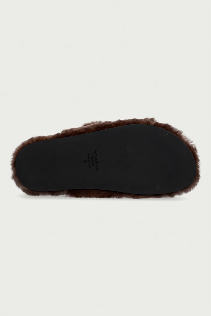Klapki damskie Weekend Max Mara brązowy 2625526095600.CAMEL