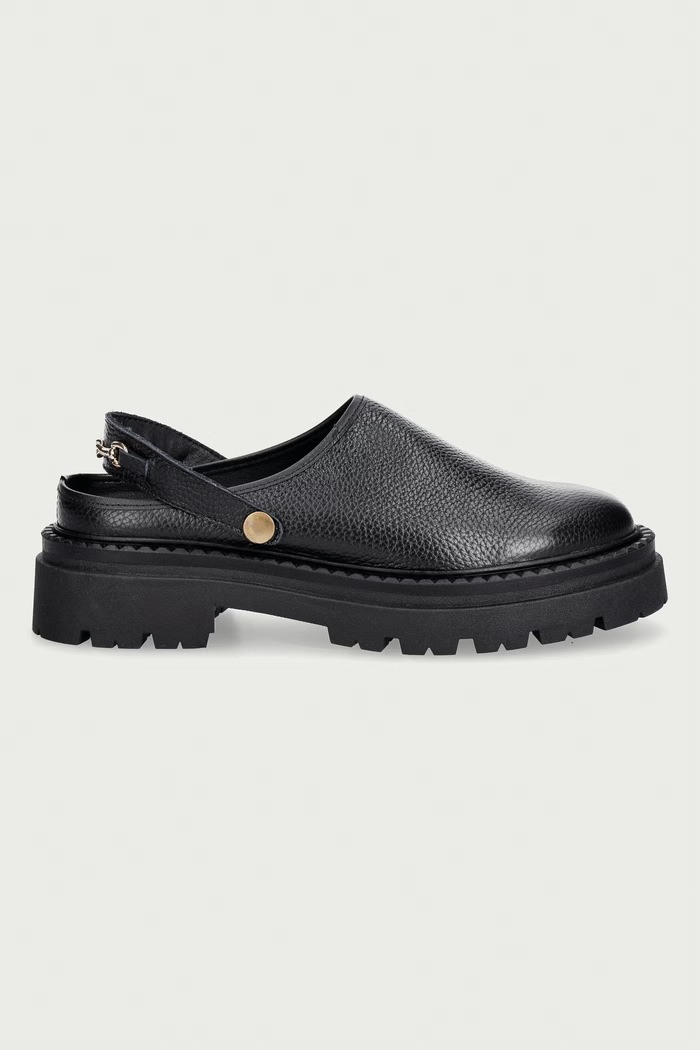 Steve Madden klapki damskie skórzane Karina 11005923.017 czarny AW26