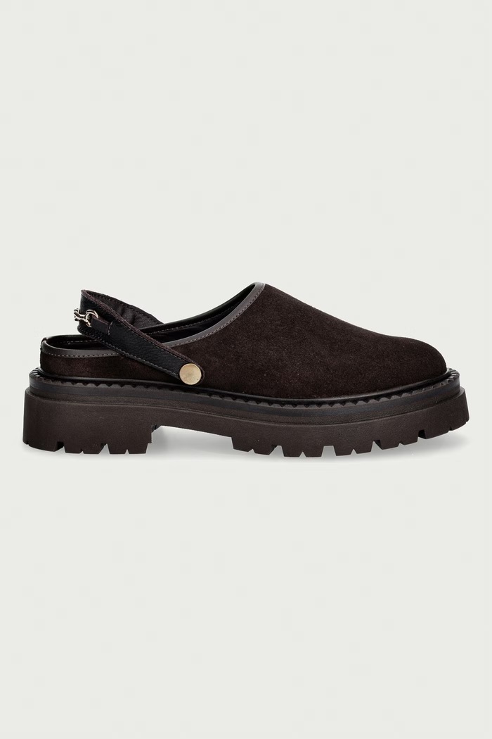 Steve Madden klapki damskie zamszowe Karina 11005923.880 brązowy AW26