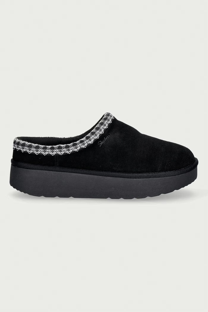 Skechers Kapcie damskie zamszowe KEEP COZY - COZY CASCADE 169144 czarny AW26