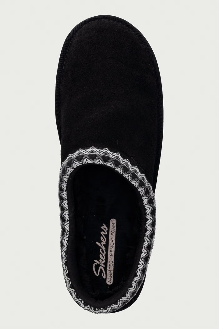 Kapcie damskie zamszowe KEEP COZY - COZY CASCADE Skechers 169144 czarny