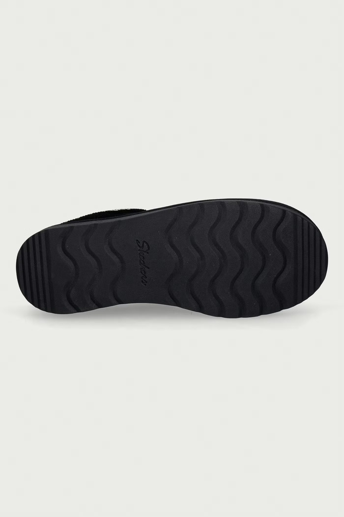 Kapcie damskie zamszowe KEEP COZY - COZY CASCADE Skechers czarny 169144