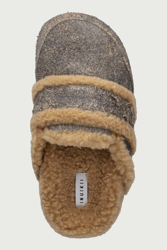 Klapki damskie zamszowe Cozy Loafer Denim Inuikii 1006.005.0031.400 beżowy