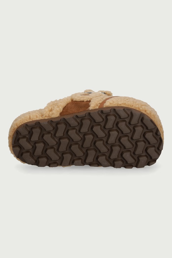Klapki damskie Cozy Loafer Curly Inuikii beżowy 1006.005.0021.250