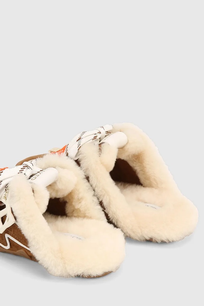 Obuća Naked Wolfe Papuče za žene od brušene kože Adorn Adorn.Tan.Suede smeđa