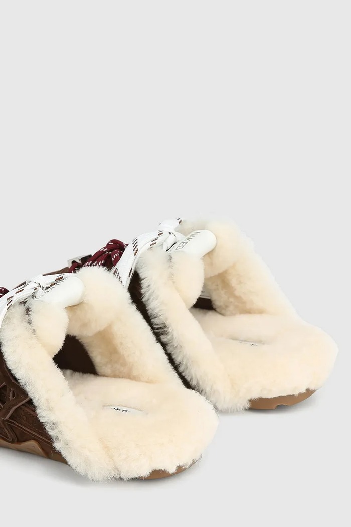 Obuća Naked Wolfe Papuče za žene od brušene kože Adorn Adorn.Brown.Suede smeđa