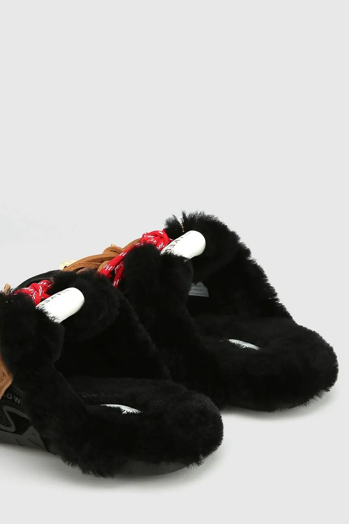 Papuče za žene od brušene kože Adorn Naked Wolfe Adorn.Black.Suede crna