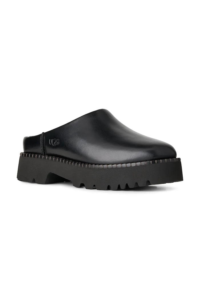 UGG Klapki damskie zamszowe W Uptowner Mule 1184493.BLLE czarny AW26