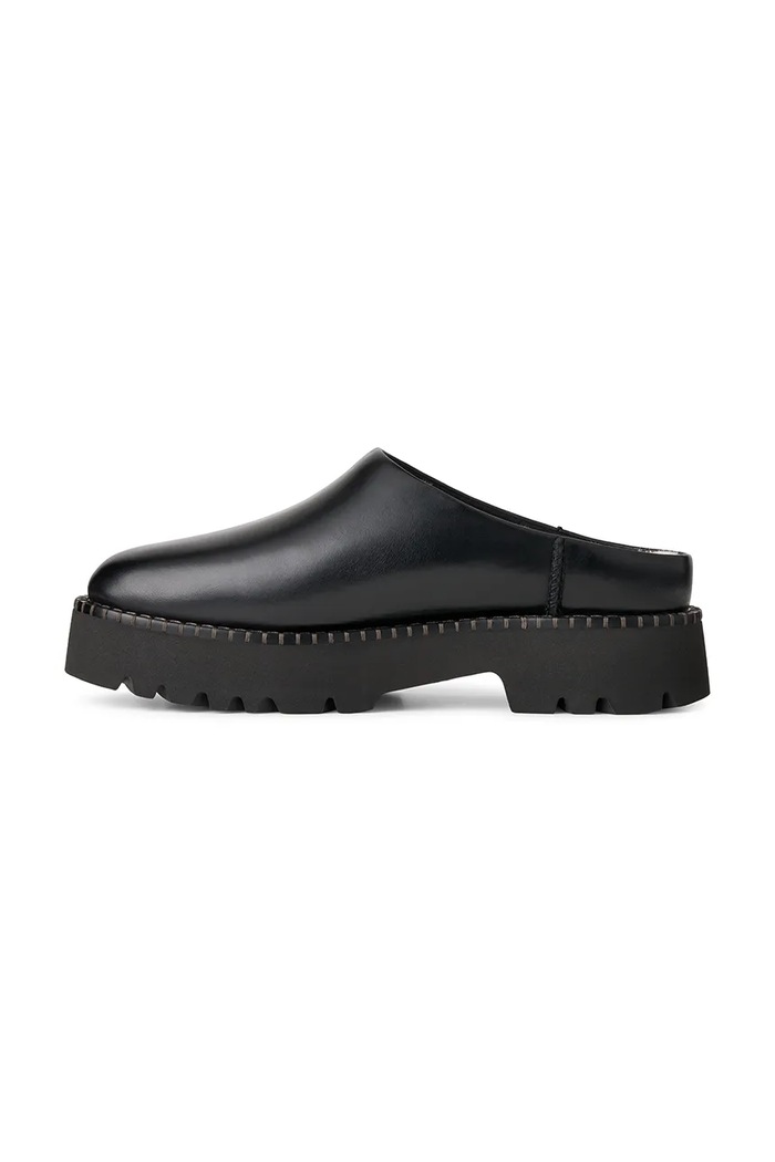Klapki damskie zamszowe W Uptowner Mule UGG 1184493.BLLE czarny
