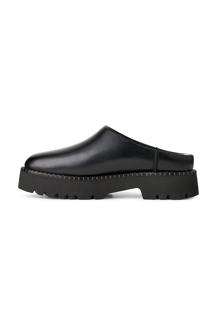 Klapki damskie zamszowe W Uptowner Mule UGG 1184493.BLLE czarny