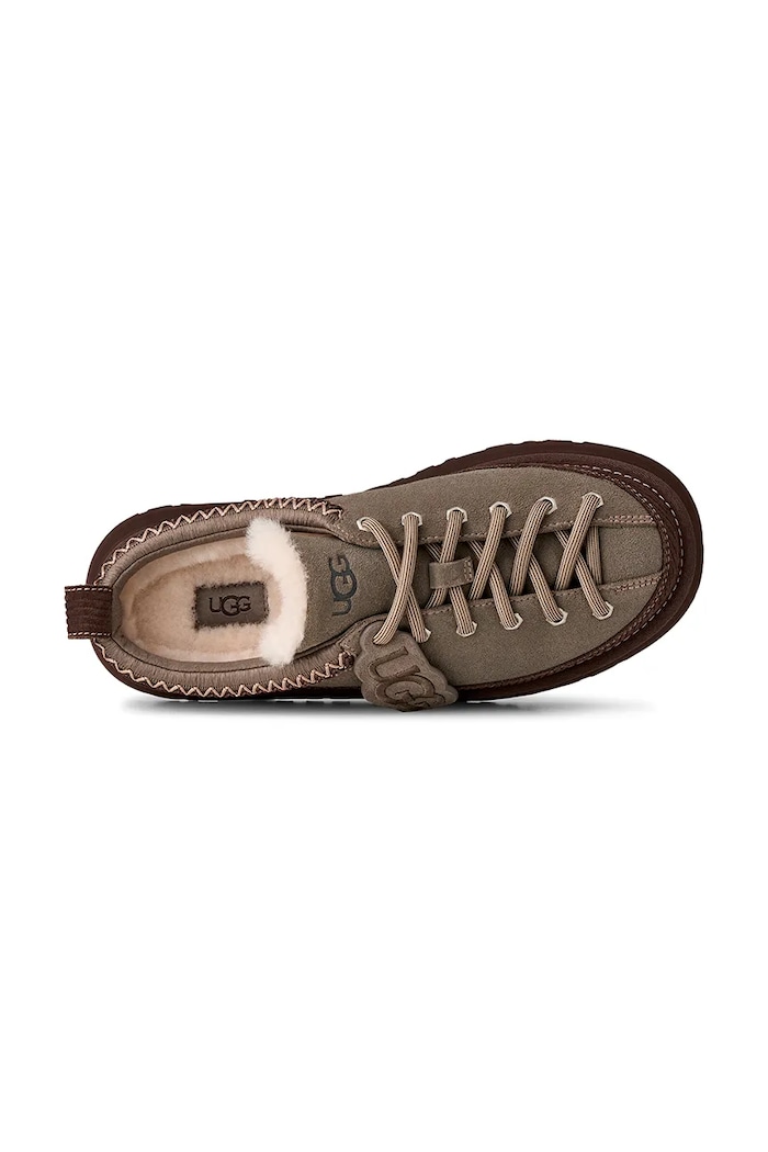 Papuče dámske semišové W Heritage Lace-Up Slipper UGG béžová 1180361.DDRG