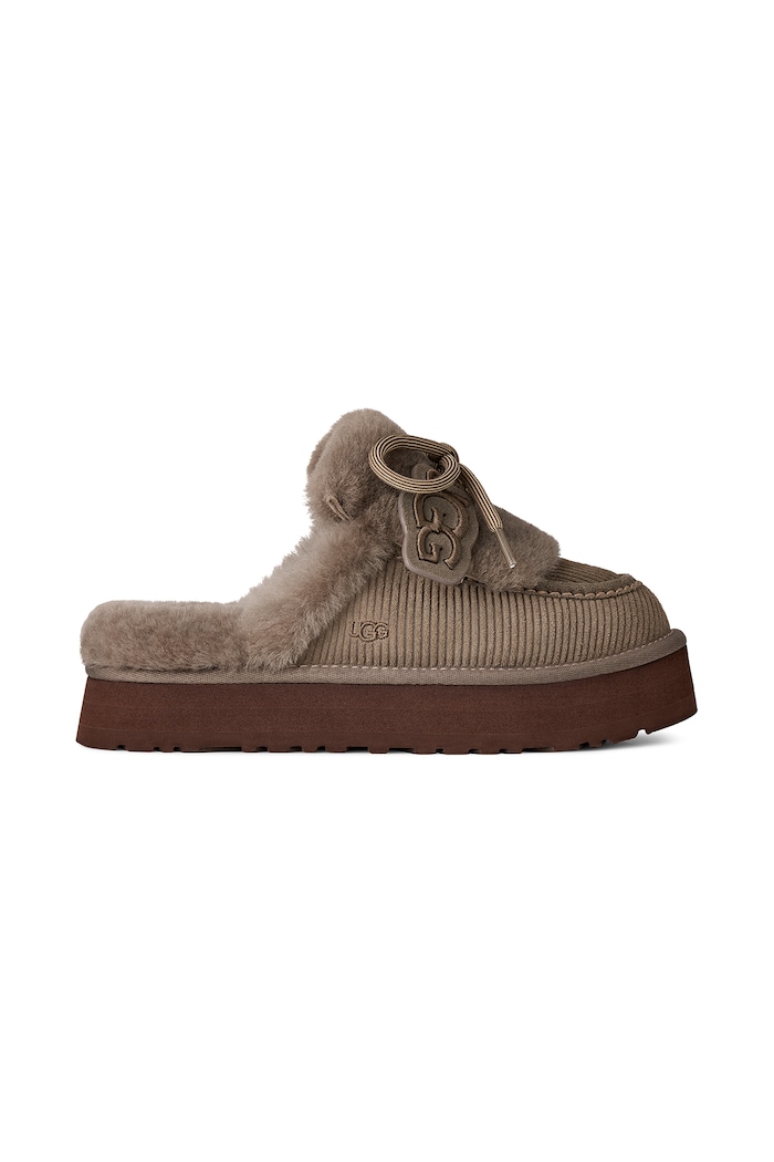 UGG Παντόφλες γυναικείες σουέτ W Disquette Heritage μπεζ 1180360.DDRG